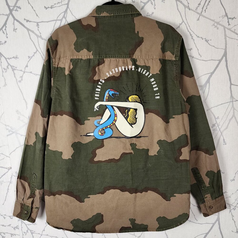 Americanino Artsy Patch 100% Cotton Camo Shirt